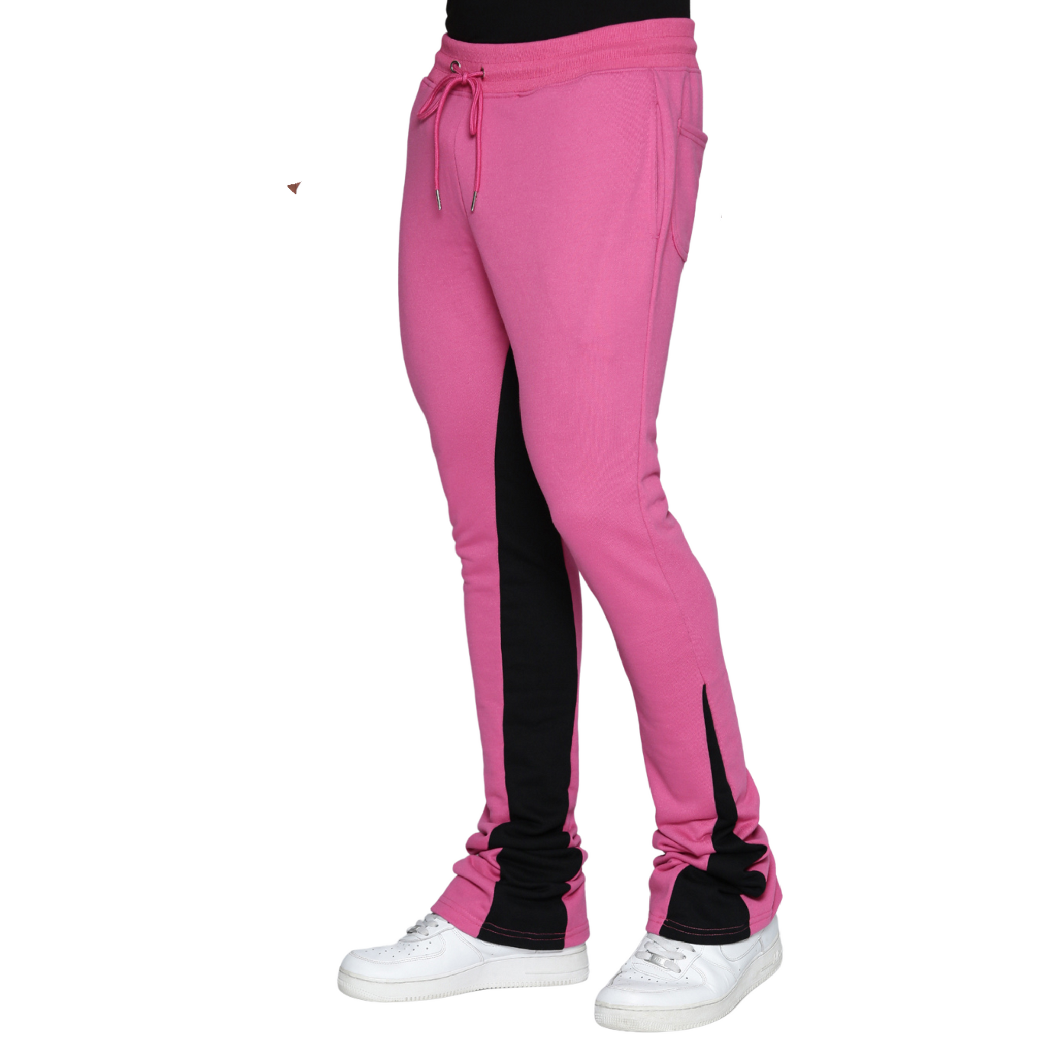 Pink Black Slim Stacked Sweats Waimea