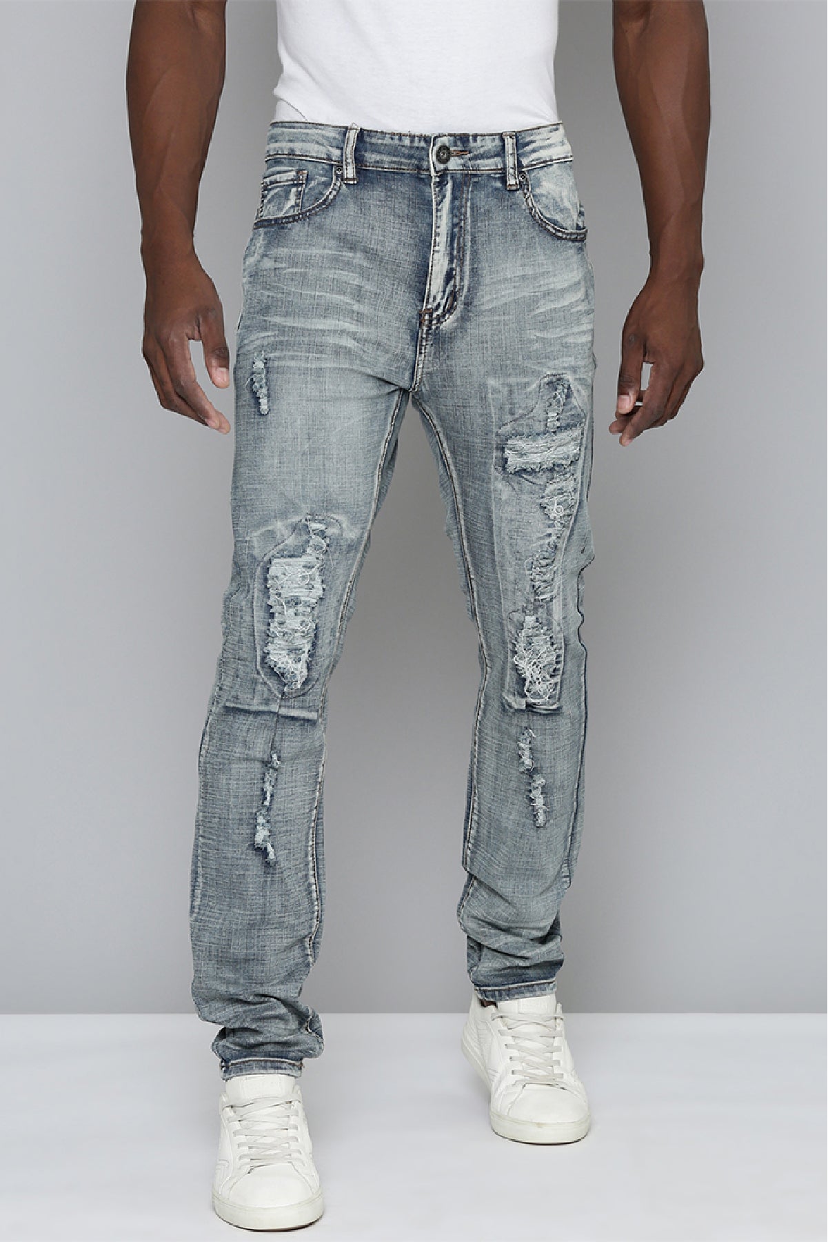Men\'s Skinny Fit Vintage Color Wash – Jeans Waimea